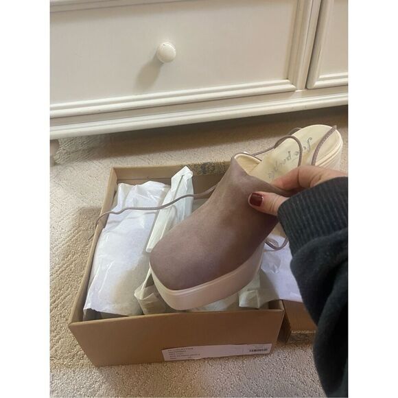 NIB Free People Zoe Closed Toe Wrap Platforms - Picture 2 of 8